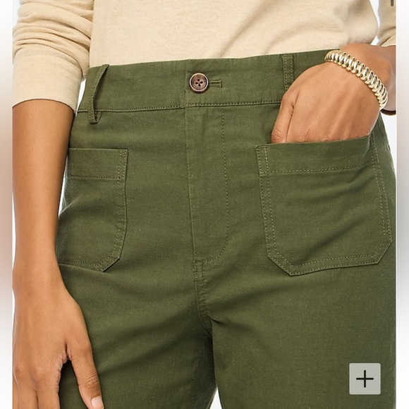 J. Crew High-rise patch-pocket wide-leg pant - Picture 2 of 6